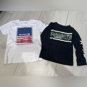 Hurley White & Black Kids Graphic Tee Pair